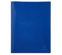 Exacompta - Réf. 88182E - Carton de 12 Protège-documents en PP recyclé semi-rigide BeeBlue 60 vues - A4 - Bleu marine