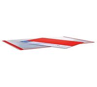 Exacompta - Réf. 88205E - 1 Protège-documents avec porte étiquette 3 faces Up Line - 20 pochettes - 40 vues - pour A4 - dimensions 24 x 32 cm - couverture en polypro rigide opaque - couleur rouge