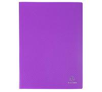 Exacompta - Réf. 88226E - 1 Protège-documents OPAK - 20 pochettes cristal lisse - 40 vues - pour format A4 - dimensions 24 x 32 cm - couverture en polypro semi-rigide - couleur violet