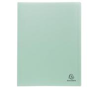 Exacompta - Réf. 88239E - Paquet de 3 Protège-documents Autentik - 20 pochettes grainées - 40 vues - pour A4 - dim 24 x 32 cm - couverture en polypro recyclé souple - 3 couleurs assorties