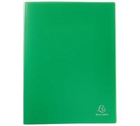 Exacompta - Réf. 8823E - 1 Protège-documents OPAK - 20 pochettes cristal lisse - 40 vues - pour format A4 - dimensions 24 x 32 cm - couverture en polypro semi-rigide - couleur vert clair