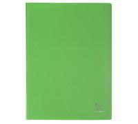 Exacompta - Réf. 8823E - LOT DE 2 Protège-documents OPAK - 20 pochettes cristal lisse - 40 vues - pour format A4 - dimensions 24 x 32 cm - couverture en polypro semi-rigide - couleur vert clair