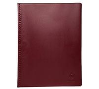 Exacompta - Réf. 88325E - 1 Protège-documents Vega - 30 pochettes anti-transfert d'encre - 60 vues - pour A4 - dim 23,5 x 31 cm - couverture en PVC extra souple et extra résistant - couleur bordeaux