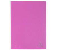 Exacompta - Réf. 88327E - 1 Protège-documents OPAK - 30 pochettes cristal lisse - 60 vues - pour format A4 - dimensions 24 x 32 cm - couverture en polypro semi-rigide - couleur rose