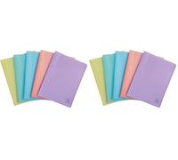 Exacompta - Réf. 88370E - 1 Protège-documents Chromaline Pastel - 30 pochettes cristal lisse - 60 vues - pour A4 - dim 24 x 32 cm - couverture en polypro recyclé translucide - 5 couleurs aléatoires