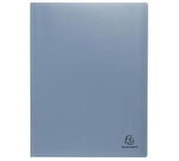 Exacompta - Réf. 88439E - Paquet de 3 Protège-documents Autentik - 40 pochettes grainées - 80 vues - pour A4 - dim 24 x 32 cm - couverture en polypro recyclé souple - 3 couleurs assorties