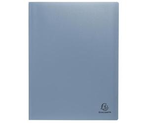 Exacompta - Réf. 88439E - Paquet de 3 Protège-documents Autentik - 40 pochettes grainées - 80 vues - pour A4 - dim 24 x 32 cm - couverture en polypro recyclé souple - 3 couleurs assorties