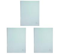 Exacompta - Réf. 88460E - 1 Protège-documents Aquarel - 40 pochettes cristal lisse - 80 vues - pour A4 - dim 24 x 32 cm - couverture en polypro semi-rigide - 5 couleurs pastels aléatoires (Lot de 3)