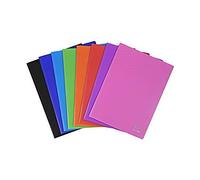 Exacompta - Réf. 8860E - 1 Protège-documents OPAK - 60 pochettes cristal lisse - 120 vues - pour format A4 - dimensions 24 x 32 cm - couverture en polypro semi-rigide - 8 couleurs aléatoires