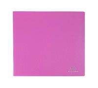 Exacompta - Réf. 88827E - 1 Protège-documents OPAK - 80 pochettes cristal lisse - 160 vues - pour format A4 - dimensions 24 x 32 cm - couverture en polypro semi-rigide - couleur rose