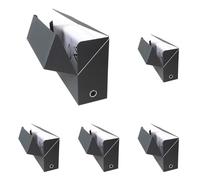 Exacompta - Réf. 89421E - 1 Boîte transfert en papier toilé - Dos 120 mm - Avec un œillet en métal - Pour format A4 - Dimensions 25,5 x 34 x 12 cm - Couleur noir - Livrée montée (Lot de 5)