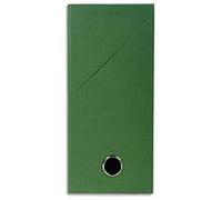 Exacompta - Réf. 89423E - 1 Boîte transfert en papier toilé - Dos 120 mm - Avec un œillet en métal - Pour format A4 - Dimensions 25,5 x 34 x 12 cm - Couleur vert - Livrée montée