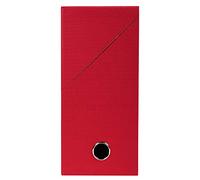 Exacompta - Réf. 89425E - 1 Boîte transfert en papier toilé - Dos 120 mm - Avec un œillet en métal - Pour format A4 - Dimensions 25,5 x 34 x 12 cm - Couleur rouge - Livrée montée