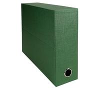 Exacompta Boîte de classement en toile cartonnée - Dos 9 cm - Bleu Foncé - Lot de 5