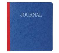 Exacompta - Réf. 900E - Carton de 5 piqûres JOURNAL - format vertical 210 x 190 mm - 80 pages foliotées - couverture en carte lustrée certifiée FSC - 4 coloris bleu, jaune, rouge, vert