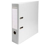 Exacompta - Réf. 918402B - 1 Classeur à levier A4 - Dos 75 mm - Mécanique 80 mm - Dimensions extérieures : 31,8 x 28,4 x 8 cm - Format à classer A4 - Coloris : Blanc