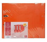 Exacompta - Réf. 918414SE - Carton de 4 lots de 3 classeurs à levier - Dos 75mm - Avec étiquette - A4 - Dimensions 31,8x28,5 cm - Extérieur en polypropylène/intérieur en papier - Orange