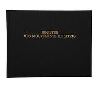 Exacompta Registre 91E Mouvements de titres 24 x 32 cm horizontal 100 pages