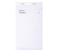 Exacompta - Réf. 96204E - Carton de 50 blocs Maître d'Hôtel - Carnet de commande pour restaurants - 50 feuillets blancs autocopiants en 3 exemplaires numérotés - Format vertical 9,6 x 17 cm