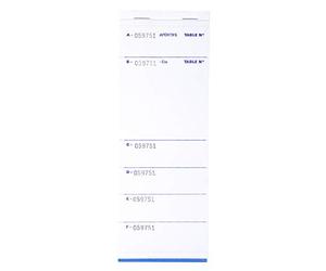 Exacompta - Réf. 96208E - Carton de 50 blocs Brasserie, Restaurant, Pizzeria - Carnet pour la prise de commande - 50 feuillets autocopiants en 3 exemplaires numérotés - Format 9,6 x 26 cm