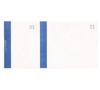 Exacompta - Réf. 96302E - Paquet de 10 blocs vendeurs 100 feuillets numérotés de 1 à 100 - 2 coupons 1 détachable - Pour kermesse, loterie, tombola - Format 6,6 x 13,5 cm - bande couleur - Bleu