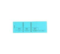 Exacompta - Réf. 96402E - Carton de 50 blocs passe-partout pour manifestations, expositions, kermesses, loteries, tombolas - 100 feuillets détachables 3 coupons numérotés - Ft 4,8 x 15 cm - Bleu