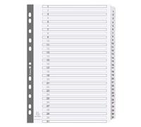 Exacompta - Réf. MWD1-31Z - Intercalaires en carte blanche 160g/m2 FSC® avec 31 onglets imprimés numériques de 1 à 31 et plastifiés - Page d'indexation imprimable - Format à classer A4