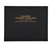 EXACOMPTA Registre 24x32cm Objets mobiliers - Spécial garagistes 100 pages - Noir