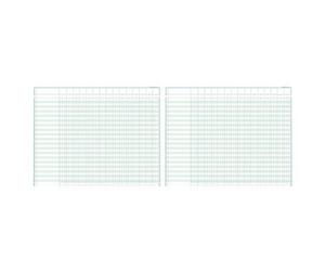 Exacompta Registre comptable à colonnes - Piqûre modèle 18150 - 29,7x38cm - 35 lignes - 15 colonnes