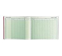Exacompta Registre comptable piqûre 80 pages Caisse-Banque 270x320 mm 6 colonnes crédit 13 colonnes débit (réf. 6800)