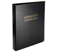 Exacompta Reliure registre 32x26cm 4 anneaux + recharges 100 feuillets Assemblées générales