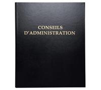 Exacompta Reliure registre 32x26cm 4 anneaux + recharges 100 feuillets Conseils d'administration