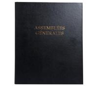 EXACOMPTA Reliure registre économique 32x26cm 4 anneaux - Assemblées générales - Noir