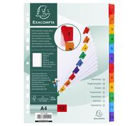 EXACOMPTA Répertoire en carton 1-12 DIN A4 blanc 12 pièces