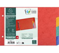 EXACOMPTA Répertoire en carton 148 x 210 mm 4 pièces