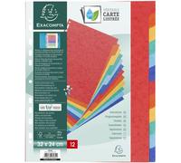 EXACOMPTA Répertoire en carton 320 x 240 mm 12 pièces