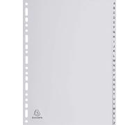 EXACOMPTA Répertoire en plastique A-Z DIN A4 26 pièces gris