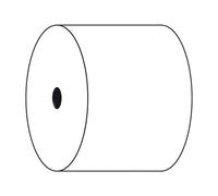 Exacompta - Réf. 40340E - Carton de 50 bobines pour tickets de caisse et balance - largeur 57 mm x diamètre 80 mm - mandrin 12 mm - 1 pli thermique 55g/m² - Métrage (+ ou - 2m) : 76 m - Blanc