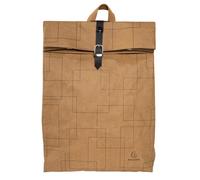 EXACOMPTA Sac à dos washable paper Eterneco - Brun motifs géométriques