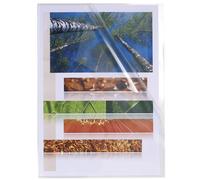 EXACOMPTA Sachet 10 pochettes coin polypropylène lisse 12/100e - A4 - Cristal