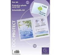 Exacompta Sachet de 10 étuis 4 faces en polypropylène 30/100 ème. Format 30 X 21 cm.