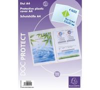 Exacompta Sachet de 10 étuis 4 faces en polypropylène 30/100 ème. Format 30 X 21 cm.