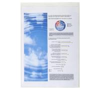 EXACOMPTA Sachet de 10 étuis de protection simples PVC lisse 20/100e - A4 - Cristal