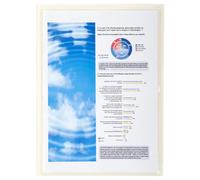 EXACOMPTA Sachet de 10 pochettes adhésives PVC lisse 14/100e - A4 - Cristal