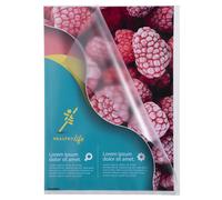 EXACOMPTA Sachet de 10 pochettes coin polypropylène grainé 12/100e - A4 - Cristal