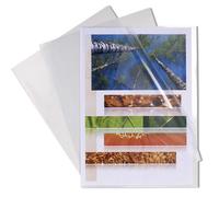 EXACOMPTA Sachet de 10 pochettes coin polypropylène rigide haute résistance 20/100e - A3 vertical - Cristal