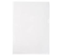 Exacompta - Réf. 660530E - Sachet de 10 pochettes coin lisse en PVC semi rigide - Epaisseur 13/100ème - Format à classer A4 avec encoche pour facilité l'ouverture - Coloris cristal