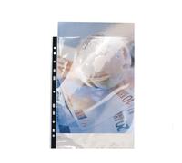 EXACOMPTA Sachet de 10 pochettes perforées polypropylène lisse haute qualité 9/100e - A4 - Cristal