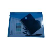 Exacompta Pochettes enveloppes 56420E - A4 PP souple, scratch et rabat - Sachet 5 couleurs assorties