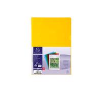 Exacompta Sachet De 50 Pochettes Coin Pvc Lisse Haute Résistance 13/100e A4 Assorties